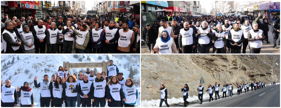 Büyük Özgürlük Yürüyüşü 3üncü gününde sürüyor