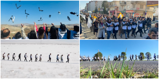 We are marching for stability in the Middle East and peace for the Kurdish issue!